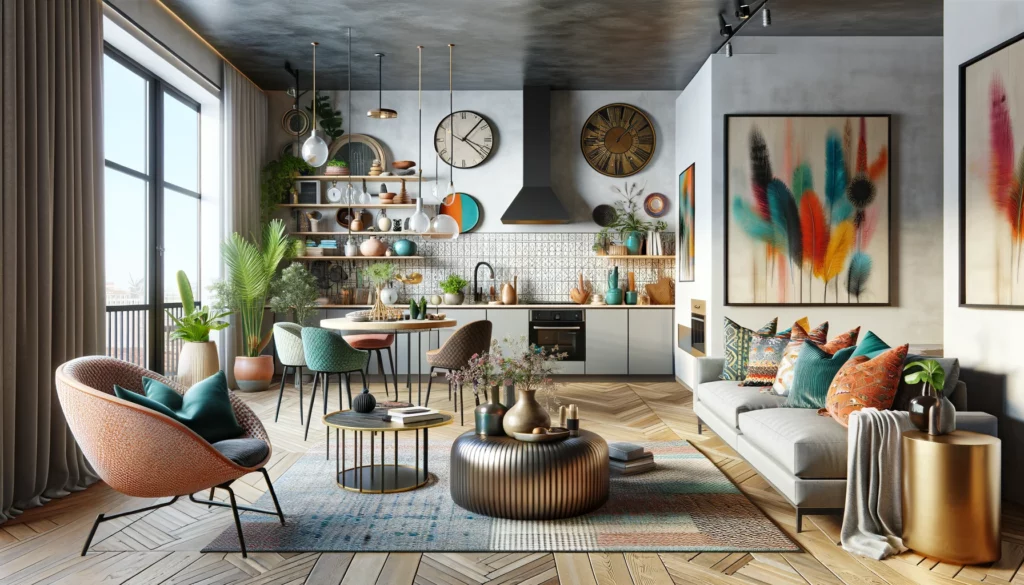 Eklektický styl interiér bydlení