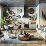 Eklektický styl interiér bydlení