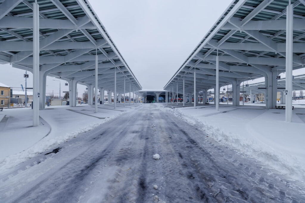Metropolitní nádraží Lublin Polsko Tremend Studio