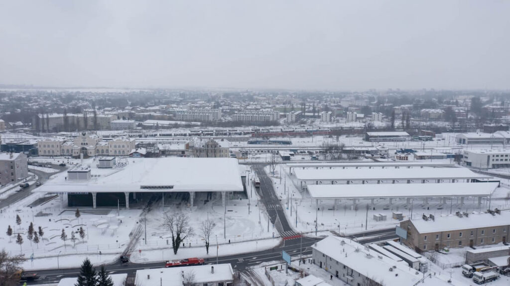 Metropolitní nádraží Lublin Polsko Tremend Studio