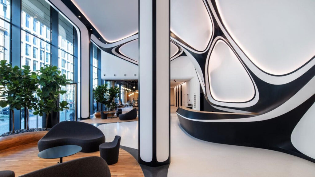 Masaryčka, Zaha Hadid, interiér