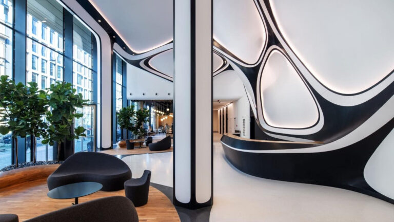 Masaryčka, Zaha Hadid, interiér