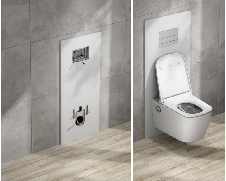 Jak snadno pzměnit omocí retrofit panelu běžnou toaletu na sprchovací