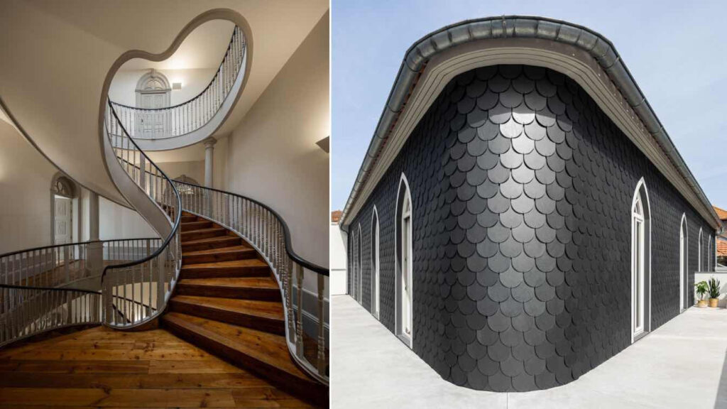 Bývalý hotel Louvre a jeho schodiště, Porto, Portugalsko