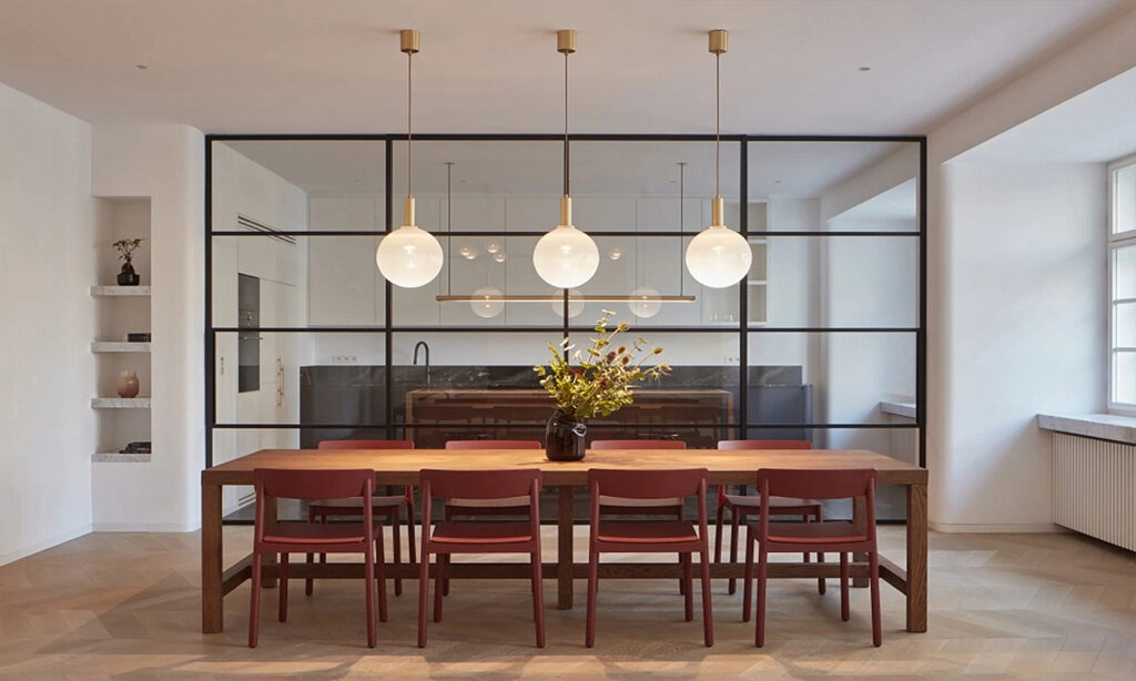 Prosklená industriální příčka Digero Dorsis