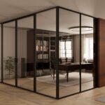 Prosklená industriální příčka Dorsis Digero