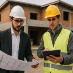 Architekt a projektant při práci