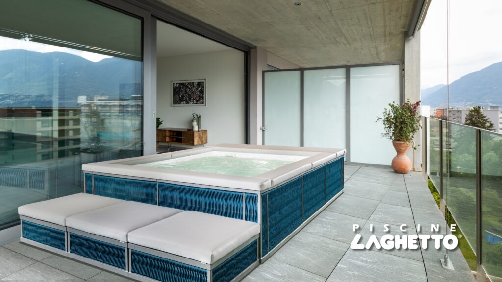 Nadzemní mini bazén na terasu nebo balkón